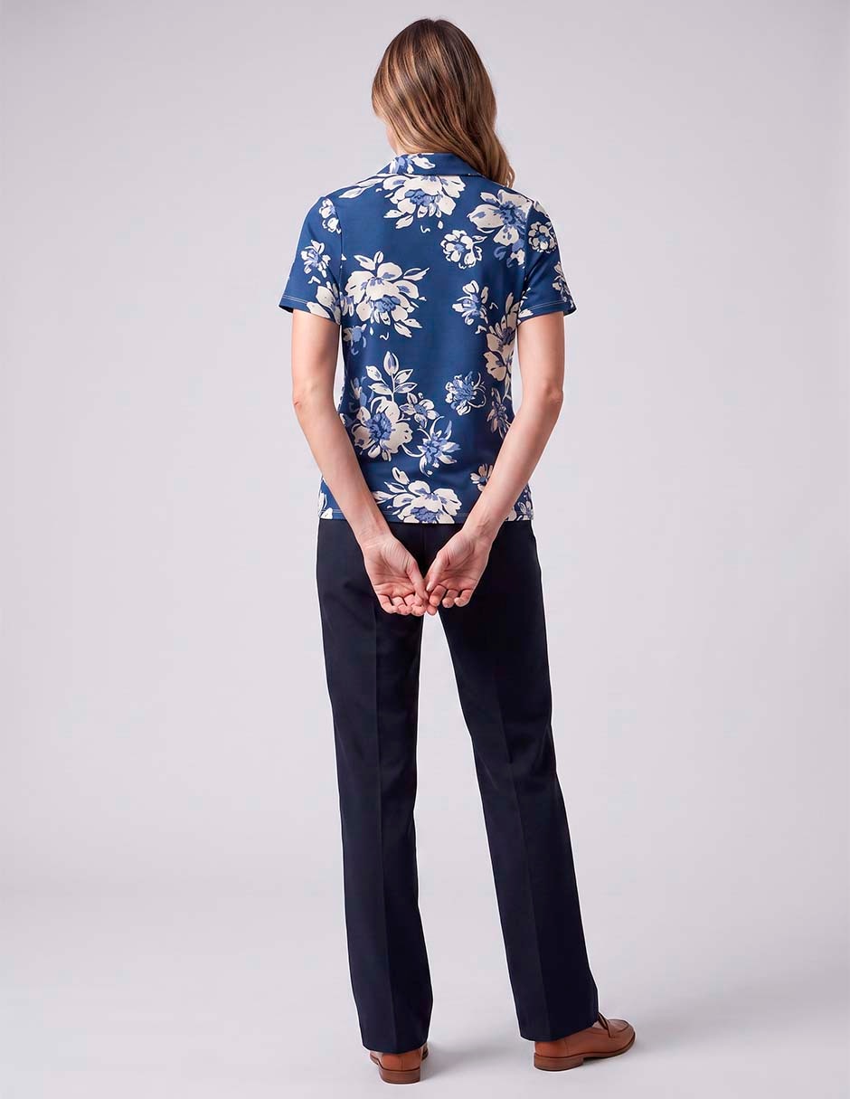 Playera manga corta cuello v para mujer 4