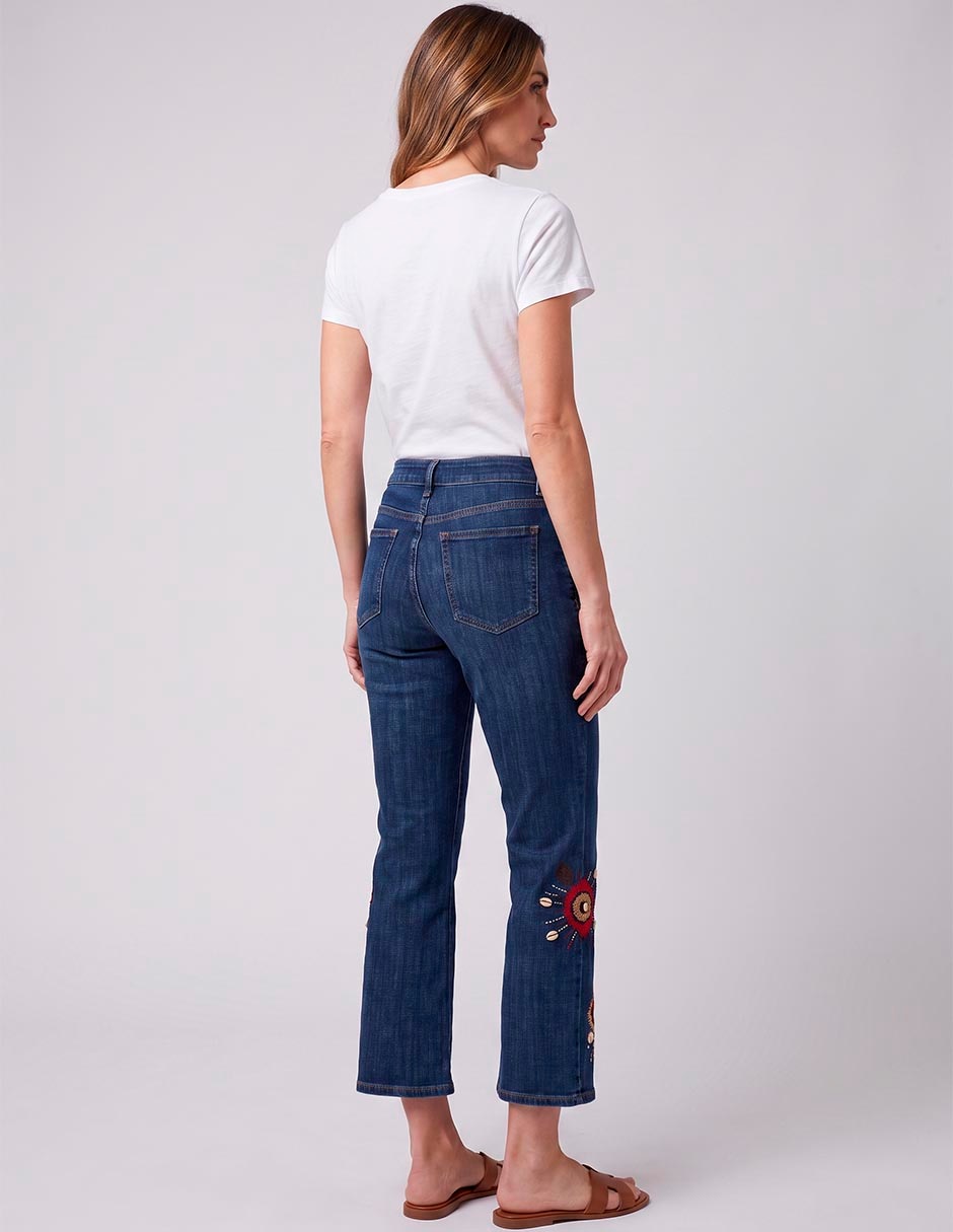 Jeans flare chico«s a la cintura para mujer 2
