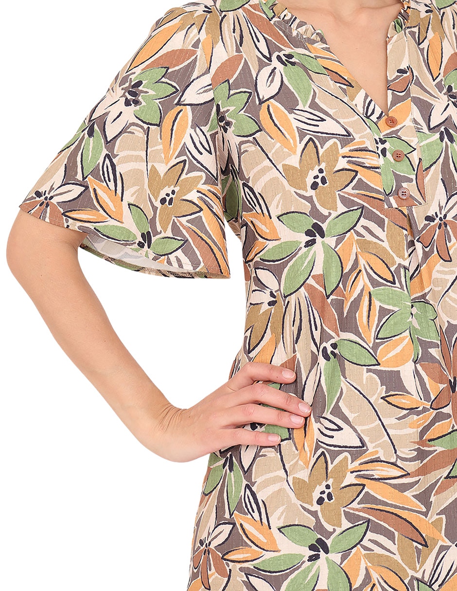 Vestido midi casual grupo dumont para mujer