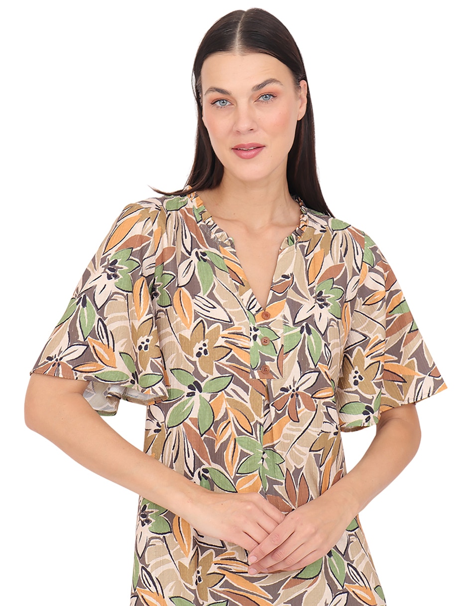 Vestido midi casual grupo dumont para mujer