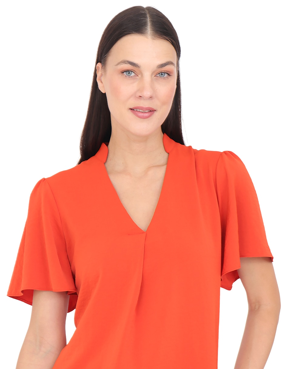 Blusa manga corta para mujer 4
