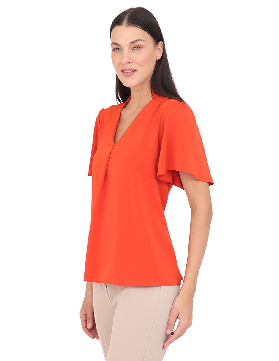 Blusa manga corta para mujer 5
