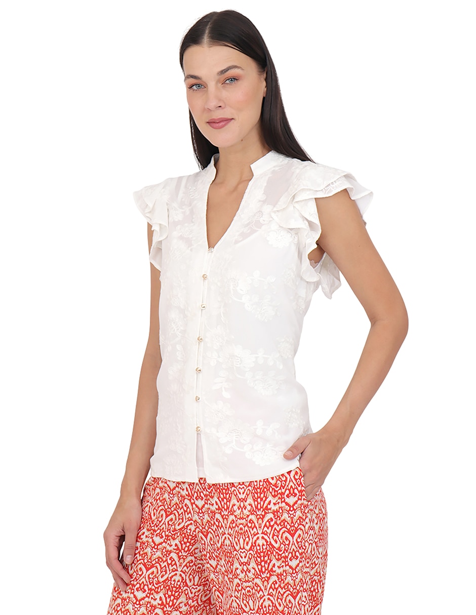 Blusa manga corta para mujer 2