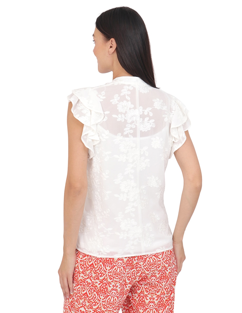 Blusa manga corta para mujer 3