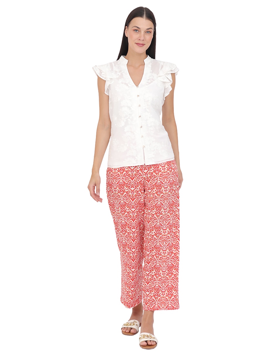 Blusa manga corta para mujer 4