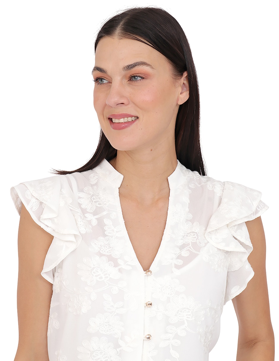 Blusa manga corta para mujer 5