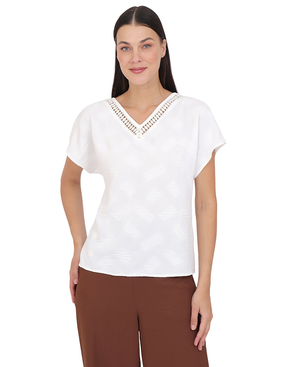 Blusa Grupo Dumont manga corta para mujer