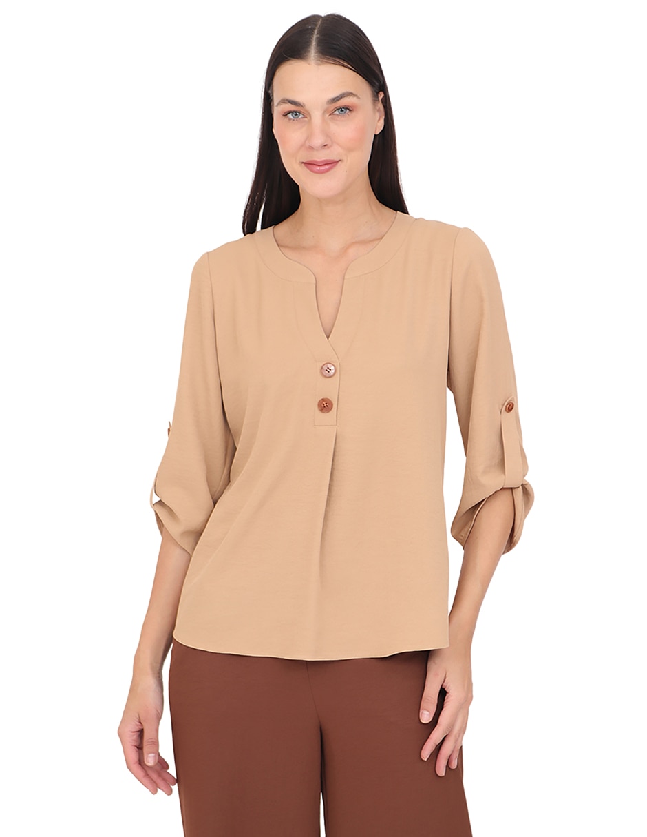 Blusa Grupo Dumont manga 3/4 para mujer Blusa Grupo Dumont manga 3/4 para mujer