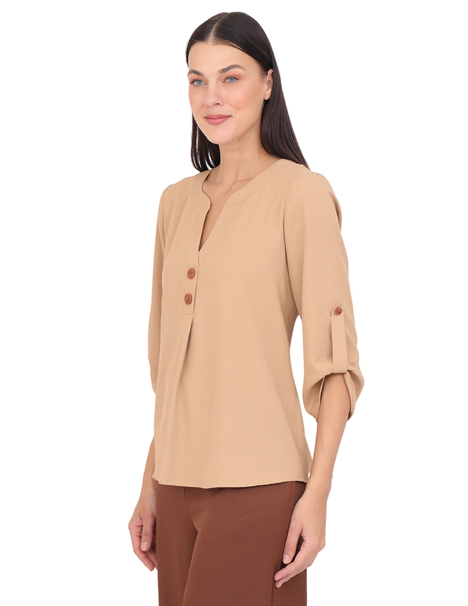 Blusa Grupo Dumont manga 3/4 para mujer 4