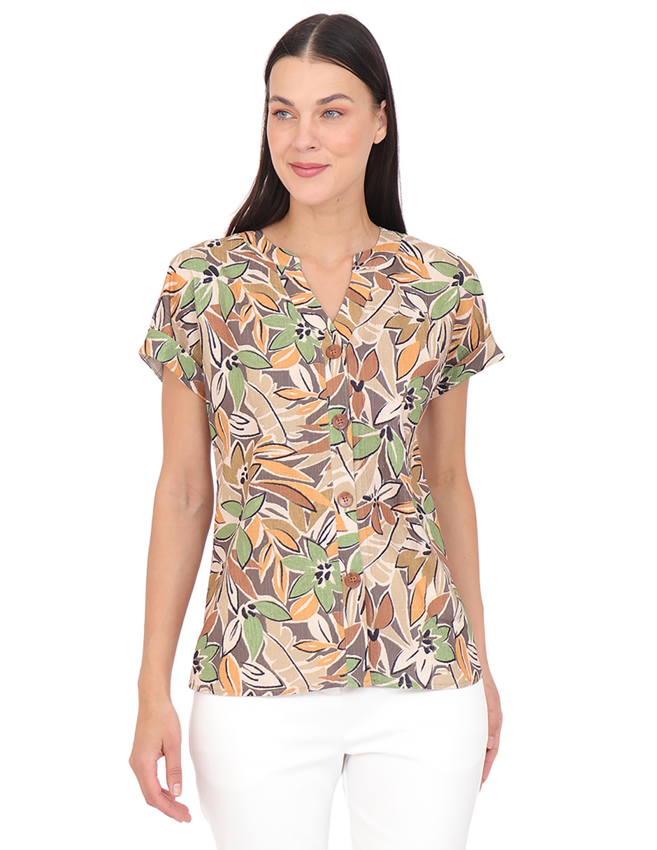 Blusa Grupo Dumont manga corta para mujer