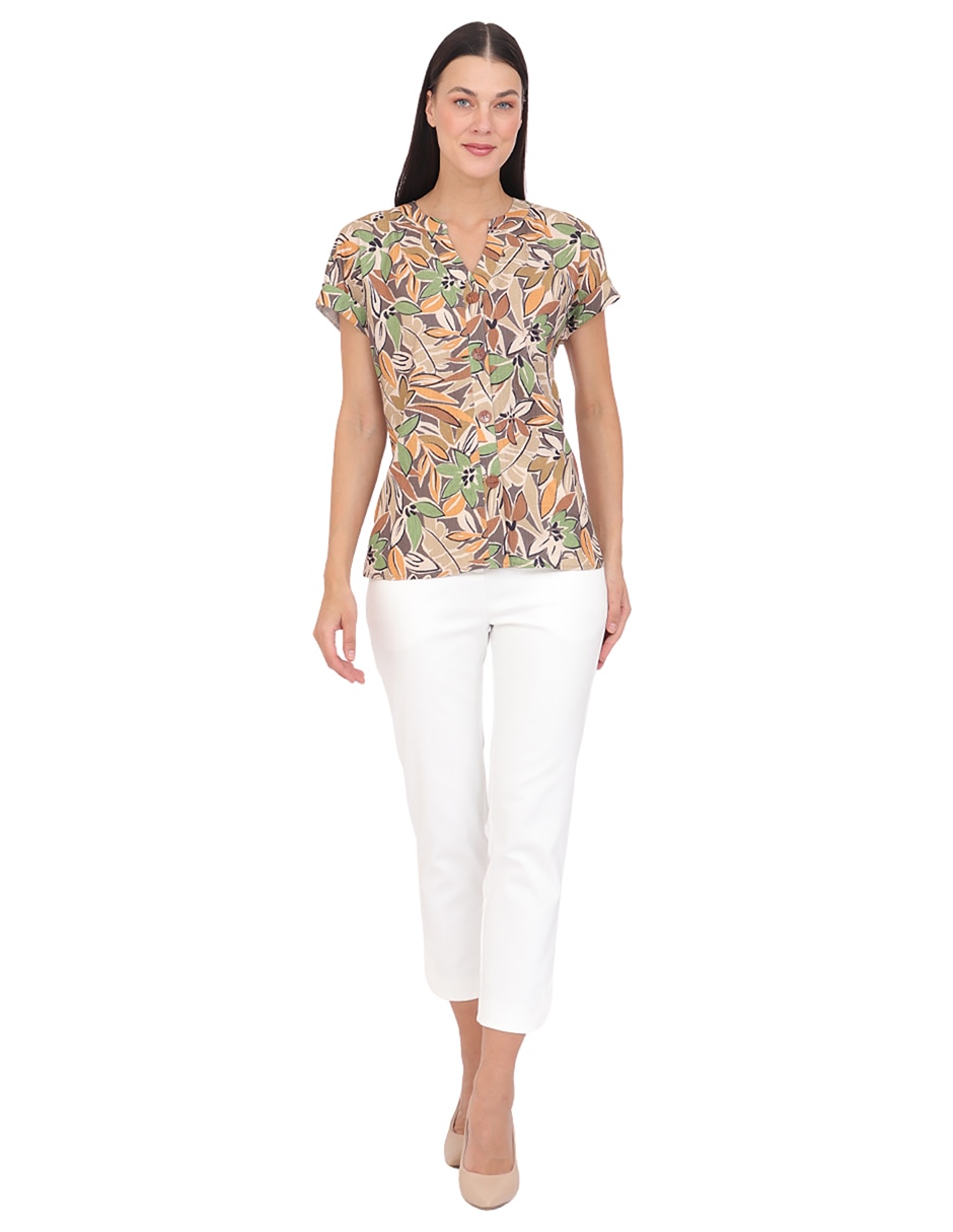 Blusa Grupo Dumont manga corta para mujer 4