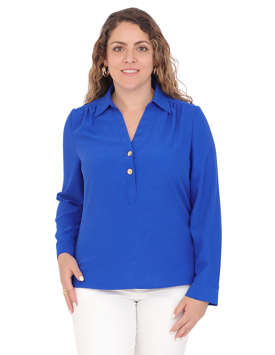 Blusa manga larga para mujer