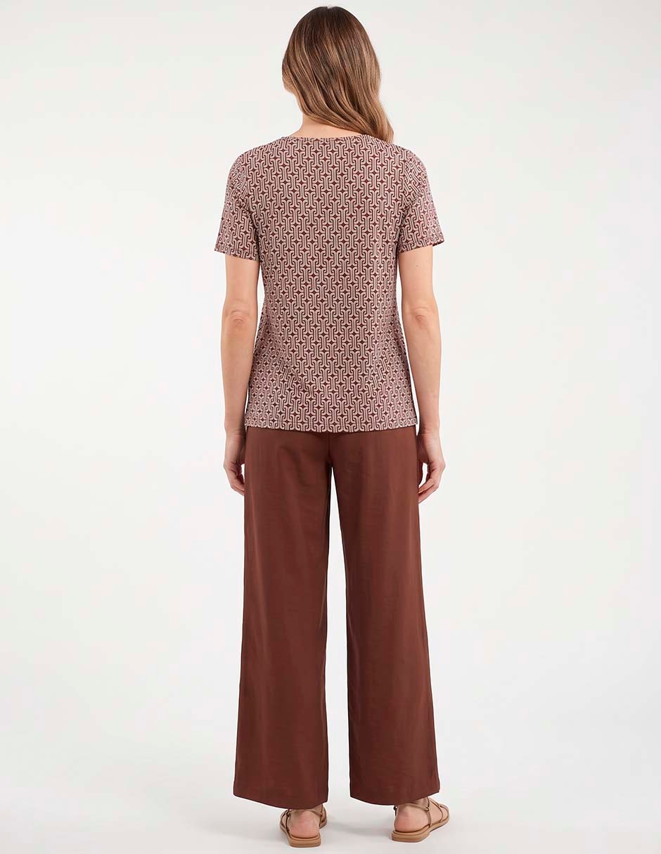 Playera manga corta cuello cuadrado para mujer 2