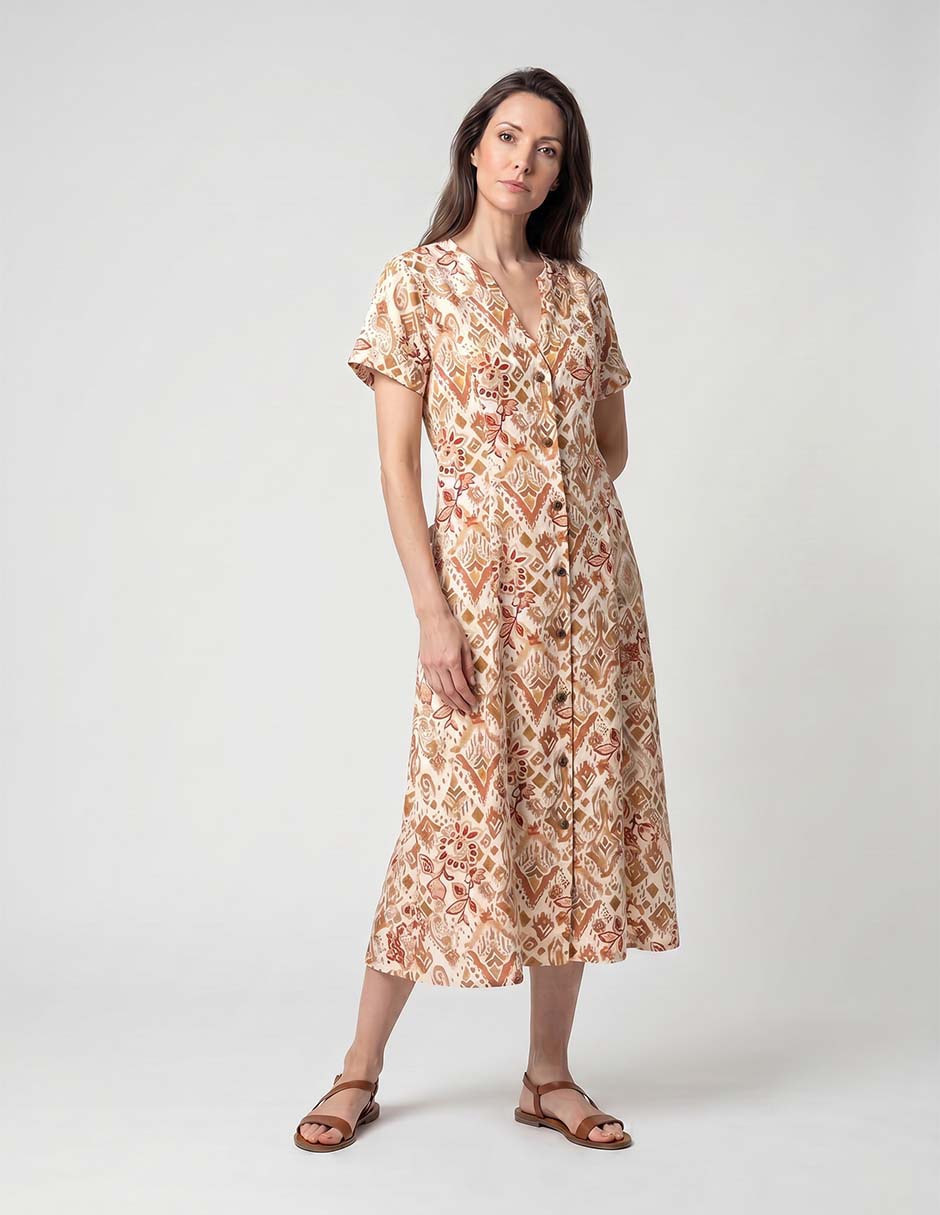 Vestido midi casual para mujer Vestido midi casual para mujer