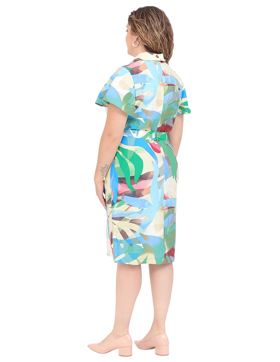 Vestido a la rodilla casual Grupo Malibu para mujer 2