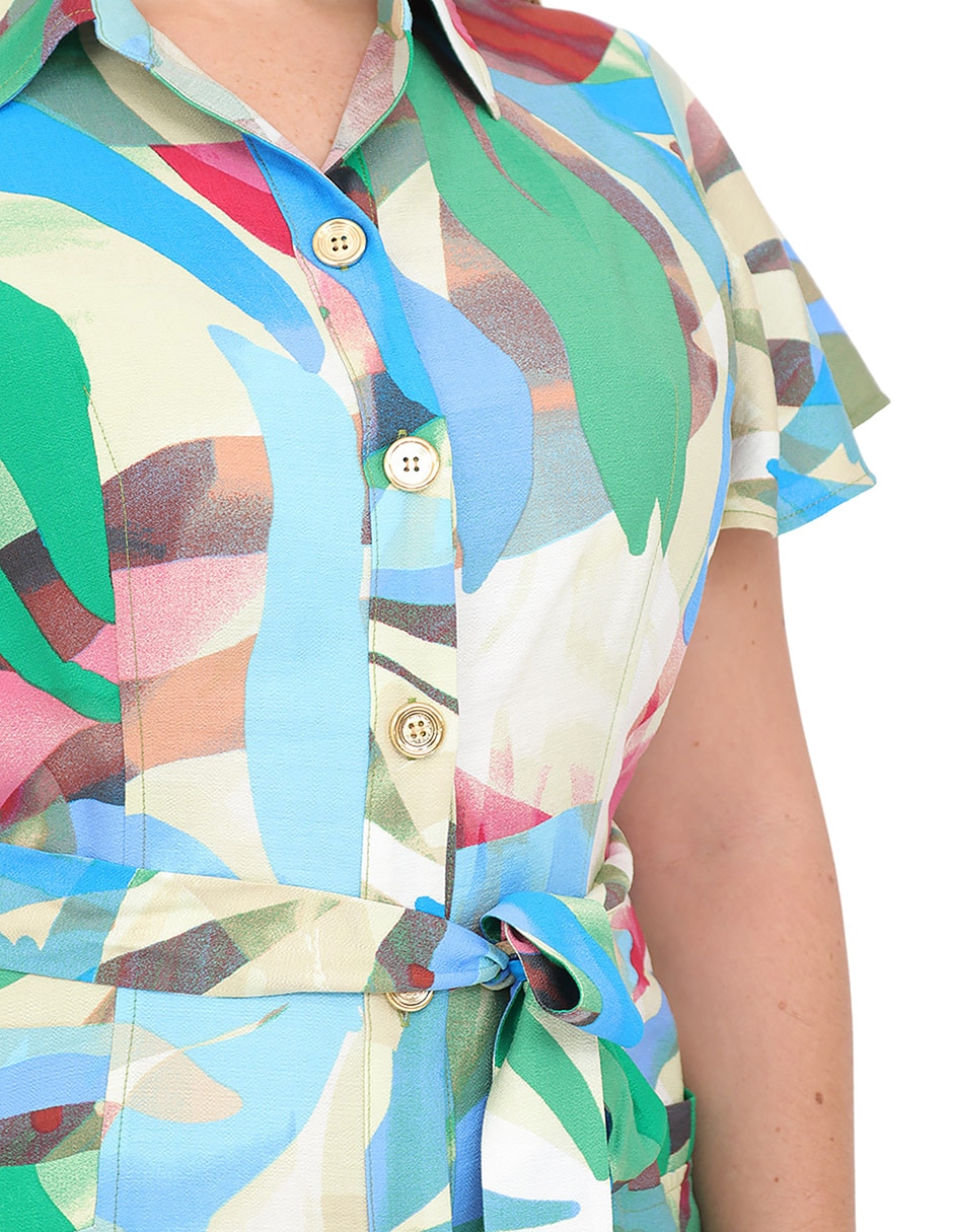 Vestido a la rodilla casual Grupo Malibu para mujer 4