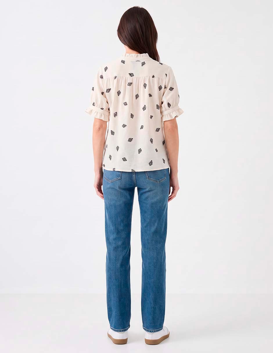 Blusa manga corta para mujer 4