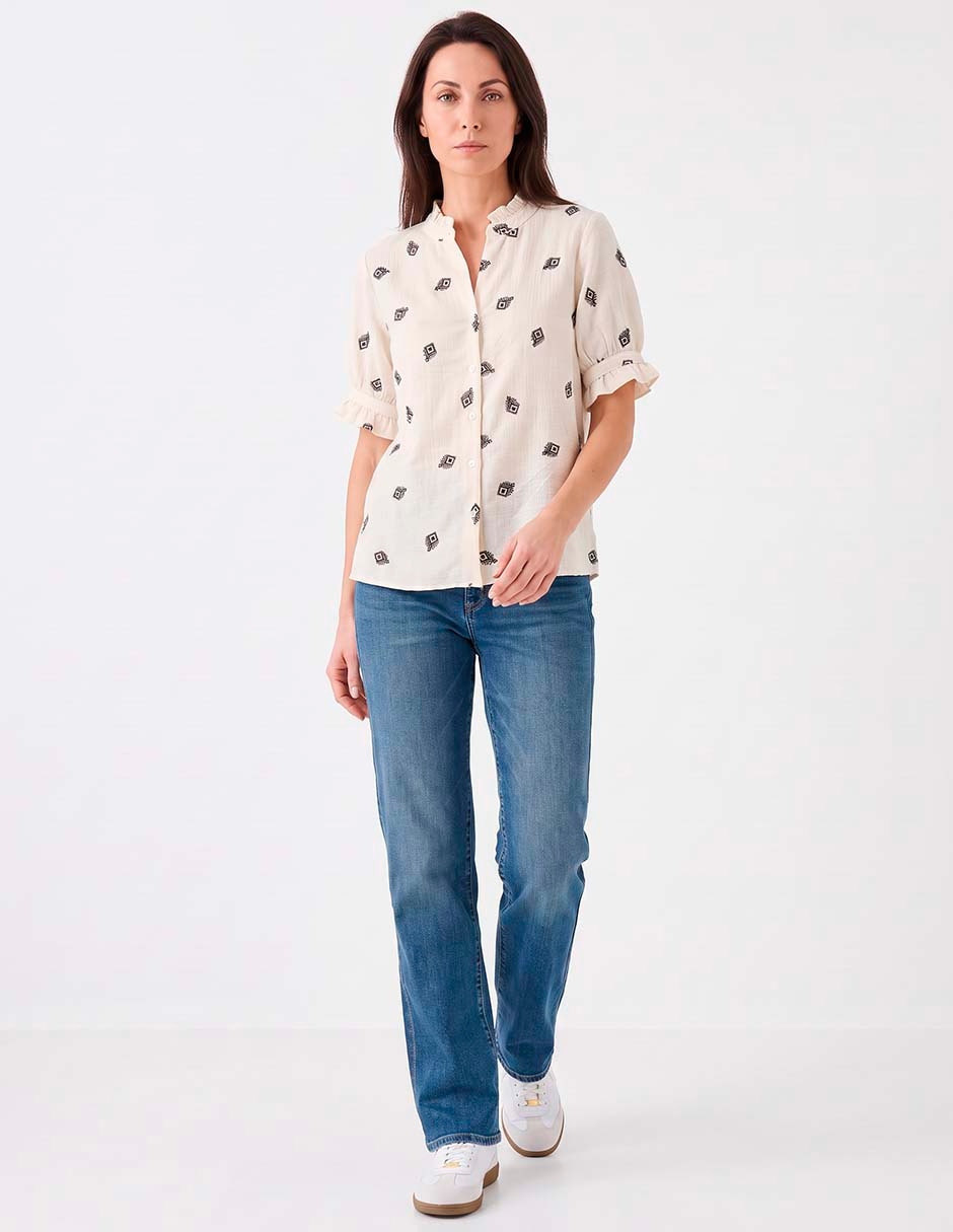 Blusa manga corta para mujer 3