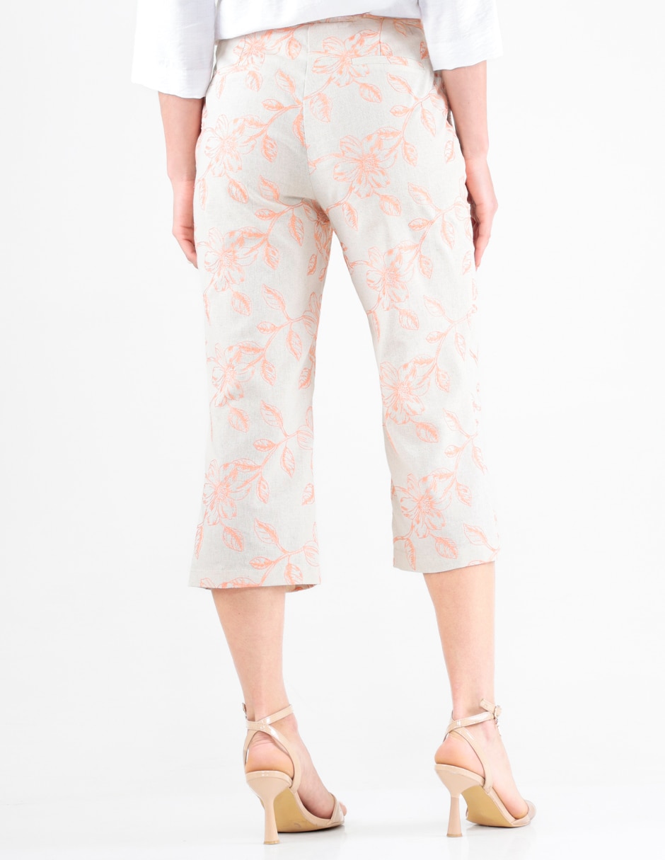 Pantalón capri regular para mujer 2
