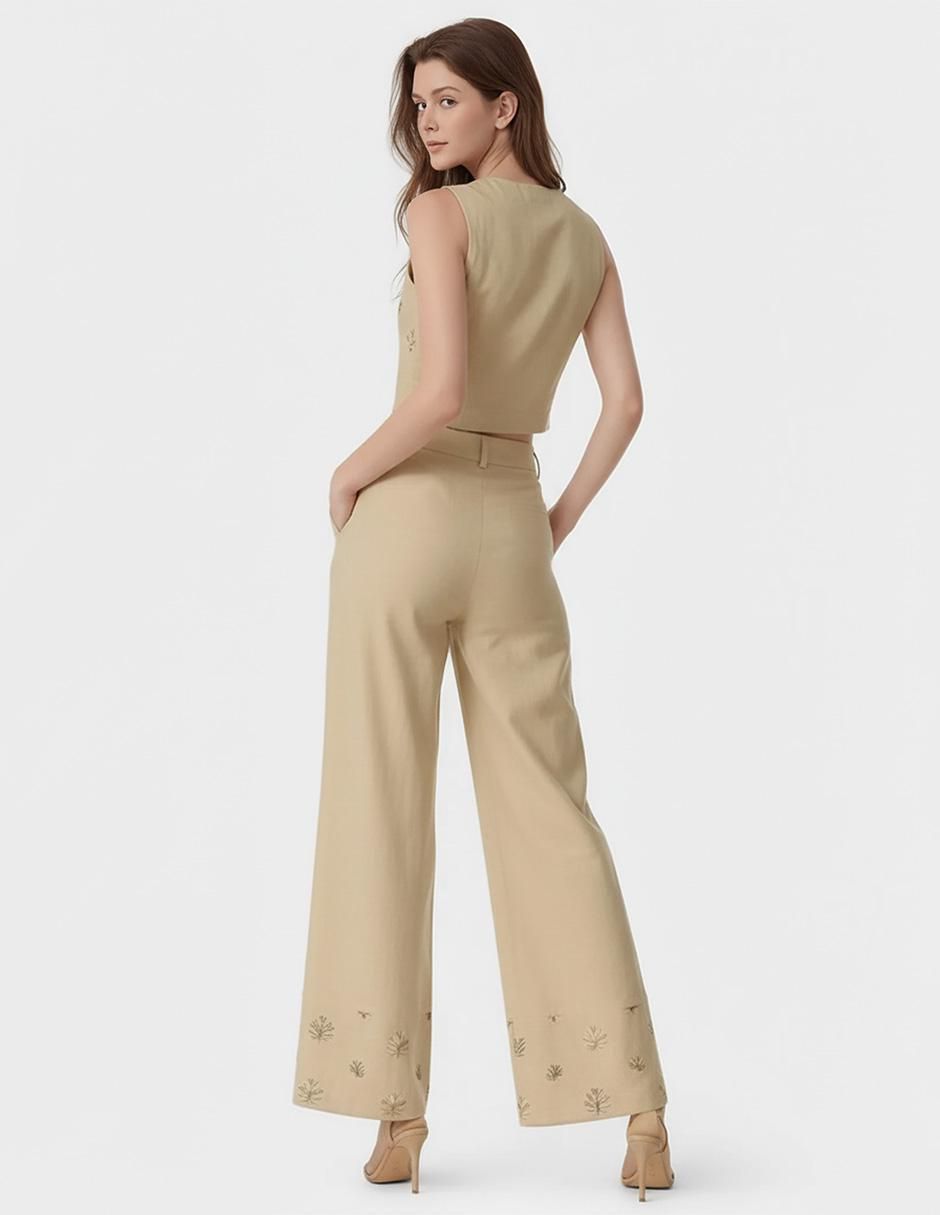 Conjunto business casual Okboth de lino para mujer