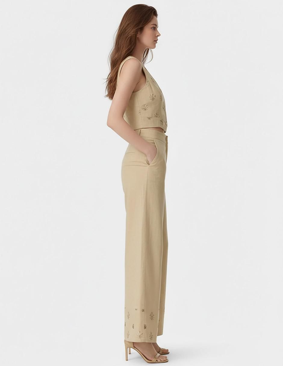 Conjunto business casual Okboth de lino para mujer