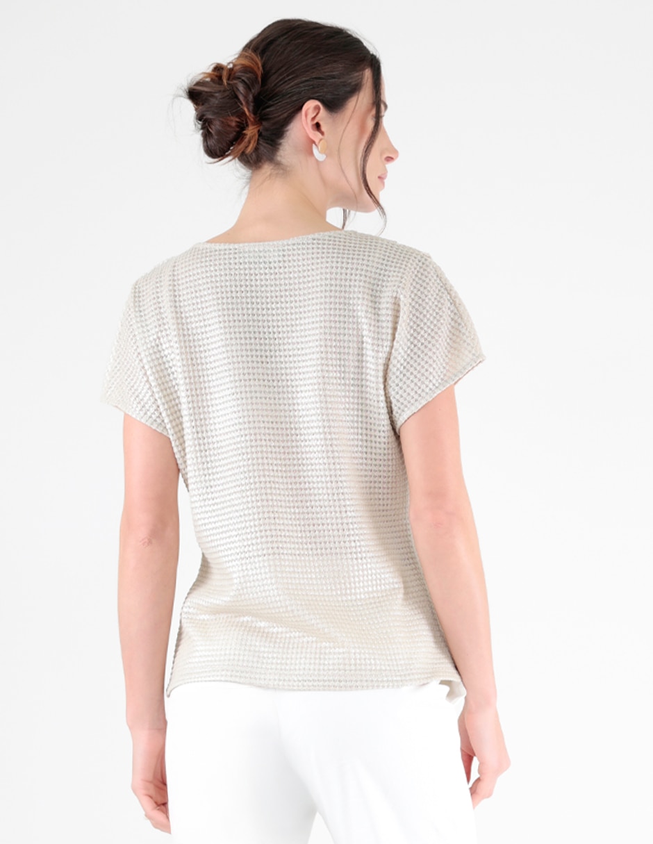 Blusa margaret manga corta para mujer