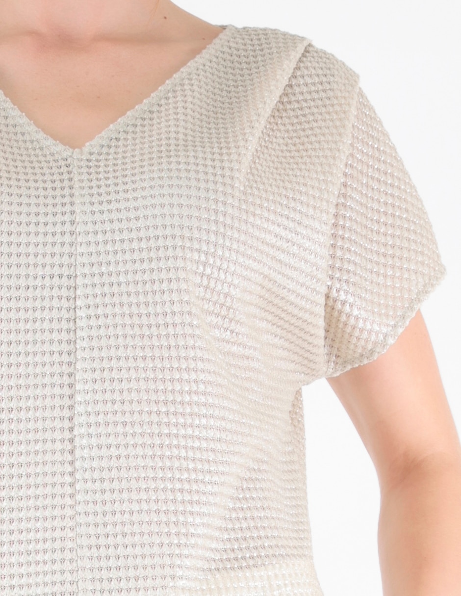 Blusa margaret manga corta para mujer
