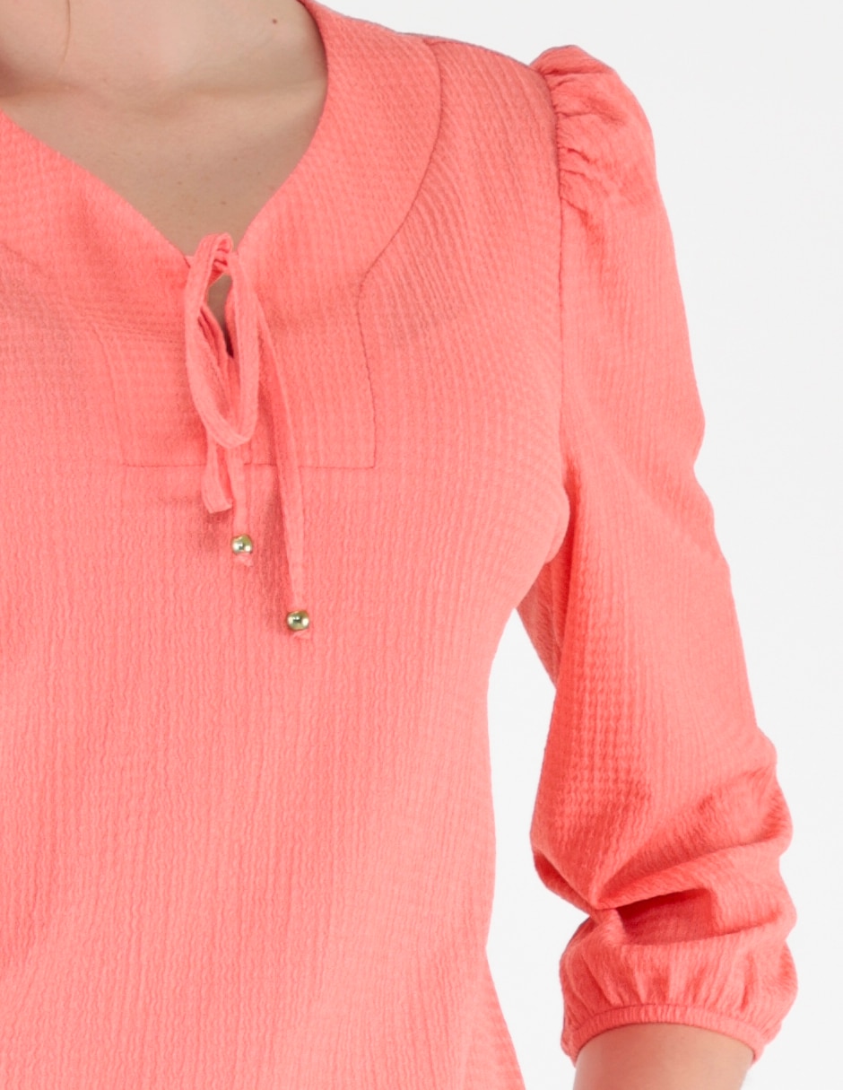 Blusa margaret manga 3/4 para mujer