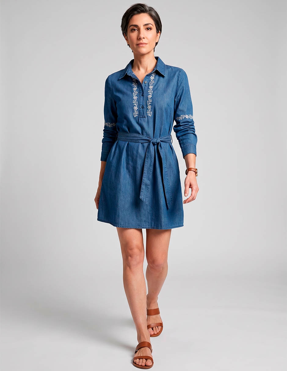 Vestido corto casual para mujer