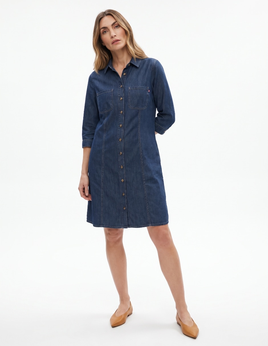 Vestido a la rodilla casual para mujer Vestido a la rodilla casual para mujer