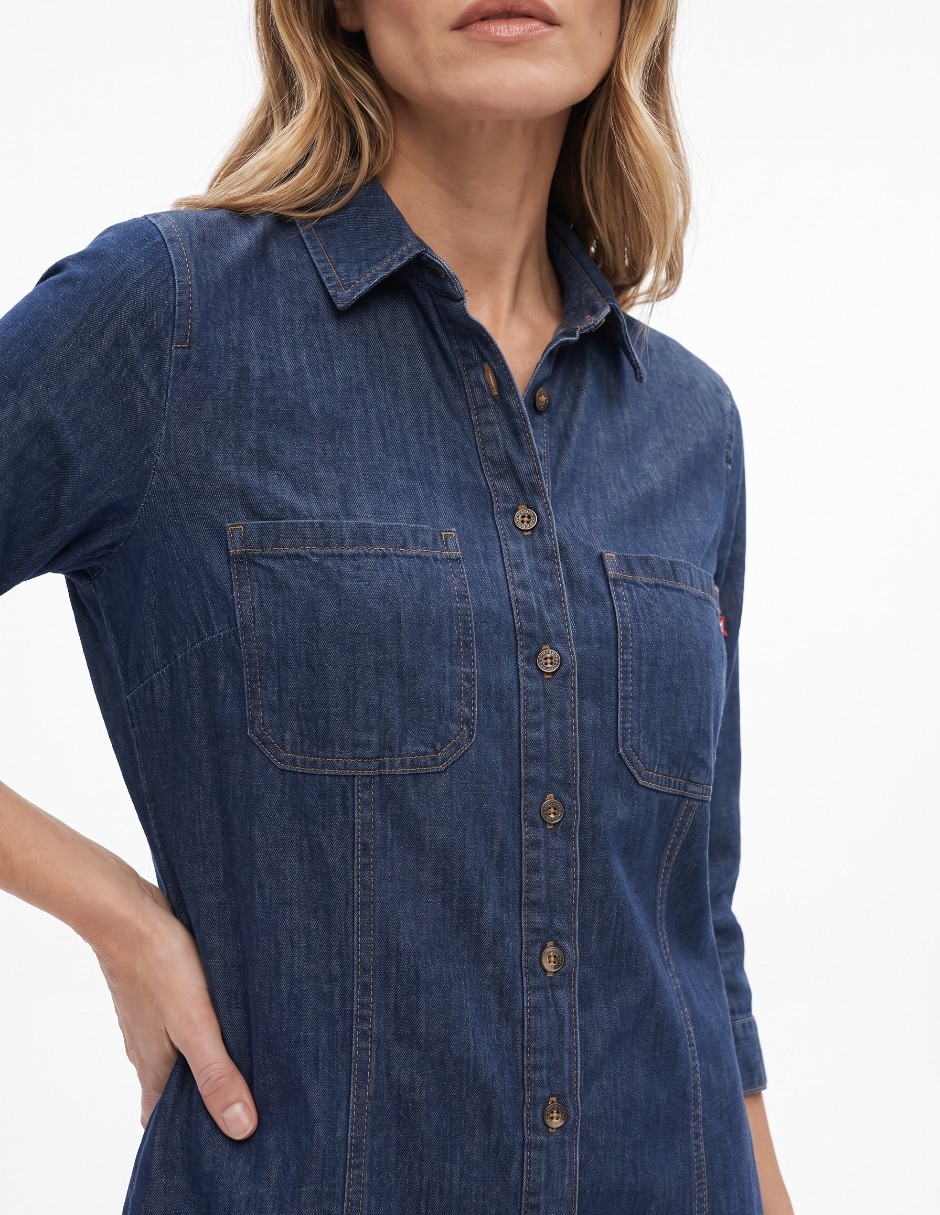 Vestido a la rodilla casual para mujer 3