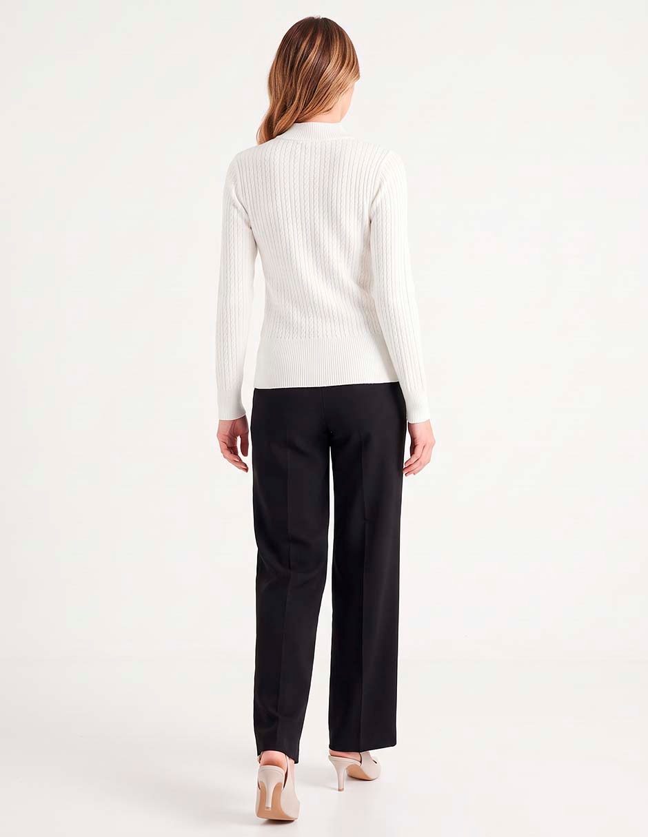 Suéter cuello redondo para mujer 4