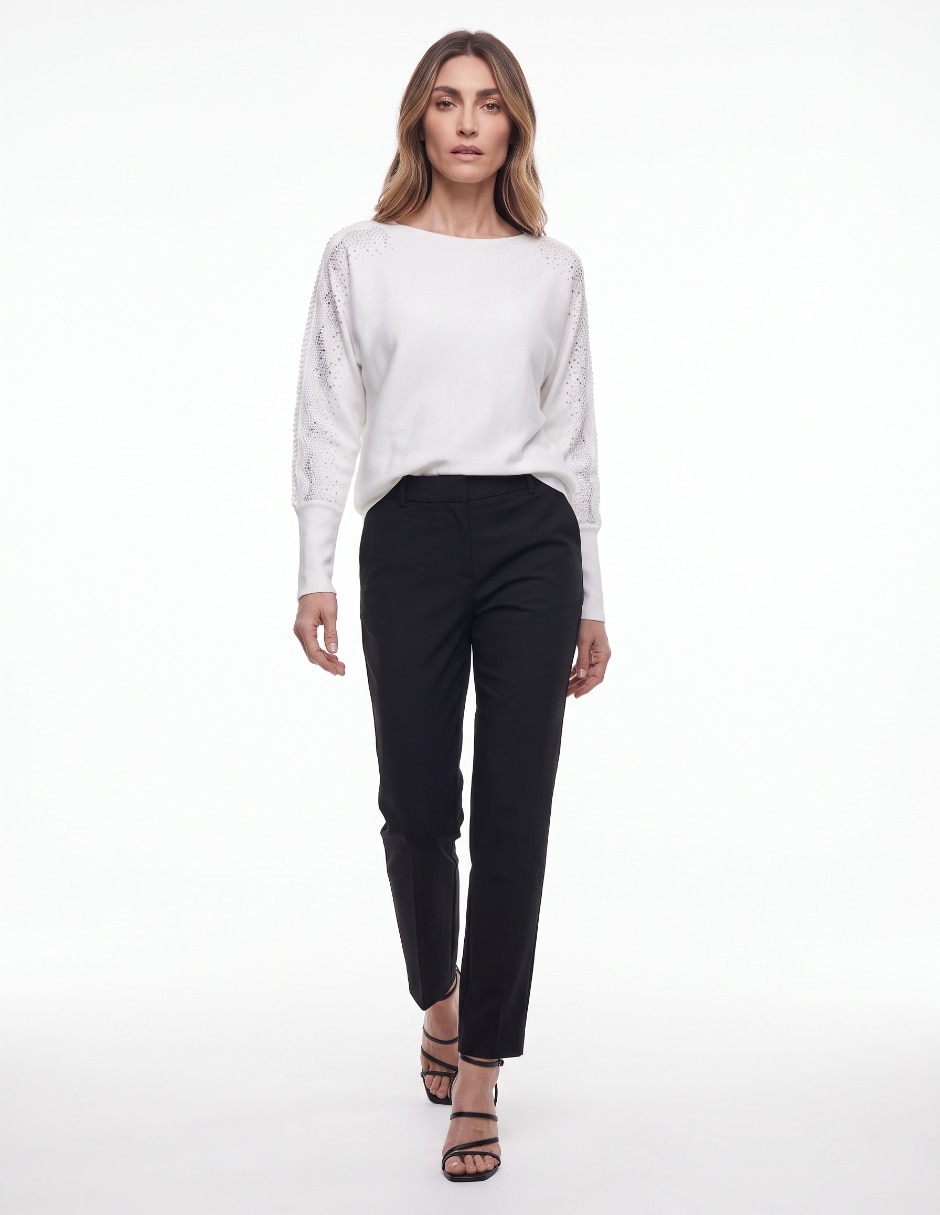 Suéter cuello ojal para mujer 3