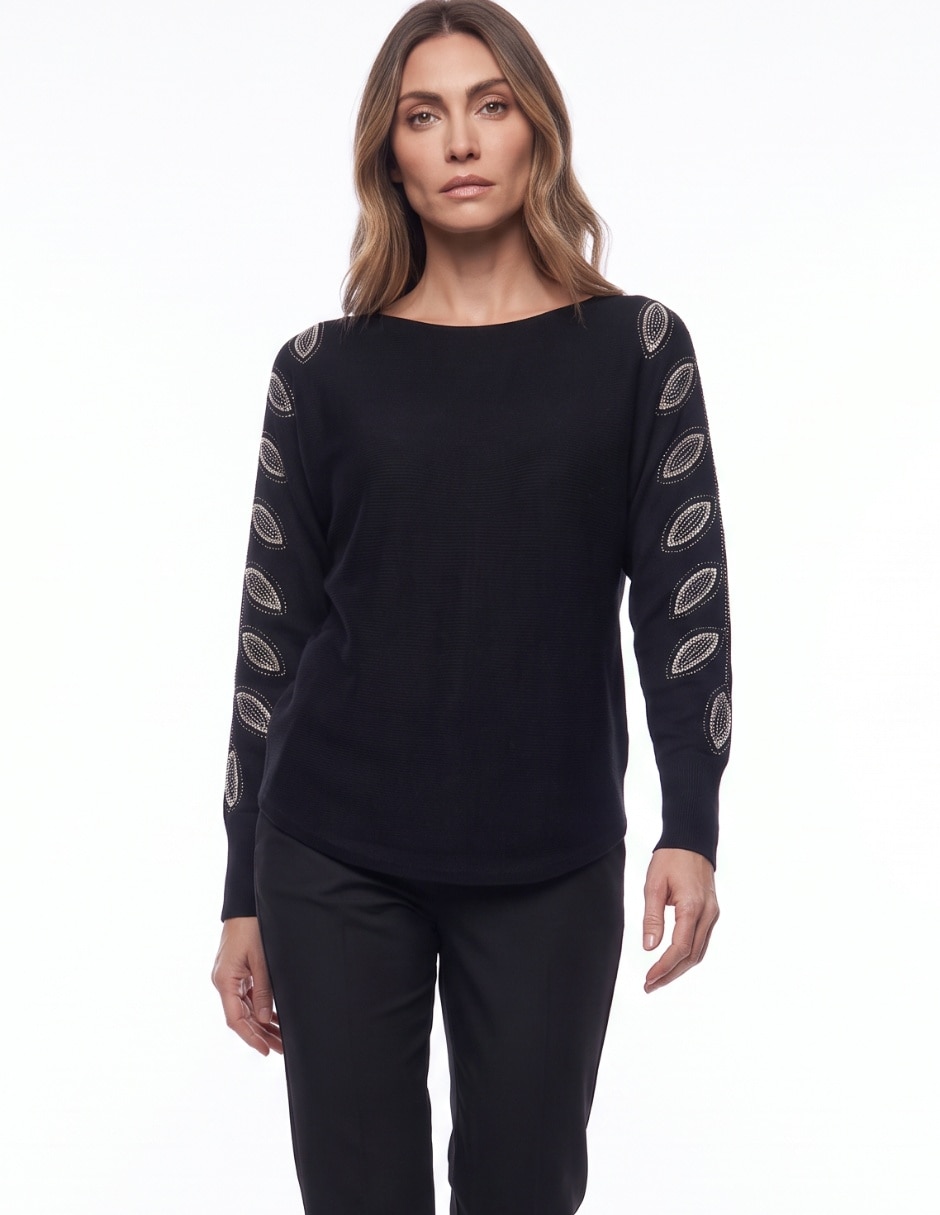 Suéter cuello ojal para mujer 3