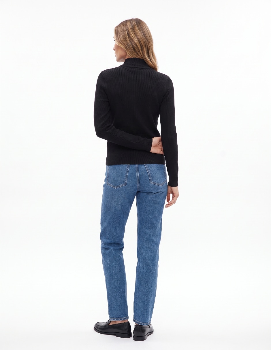 Suéter cuello redondo para mujer 2