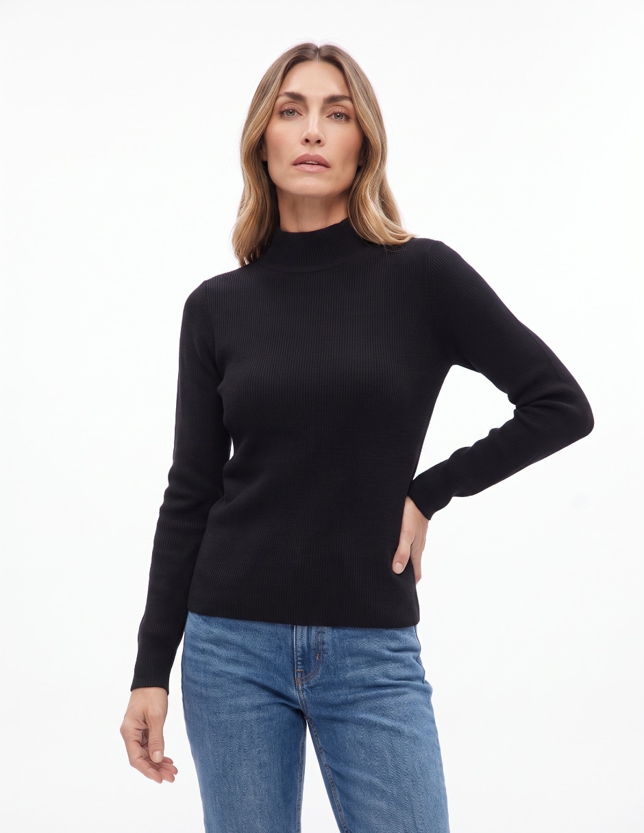 Suéter cuello redondo para mujer 3