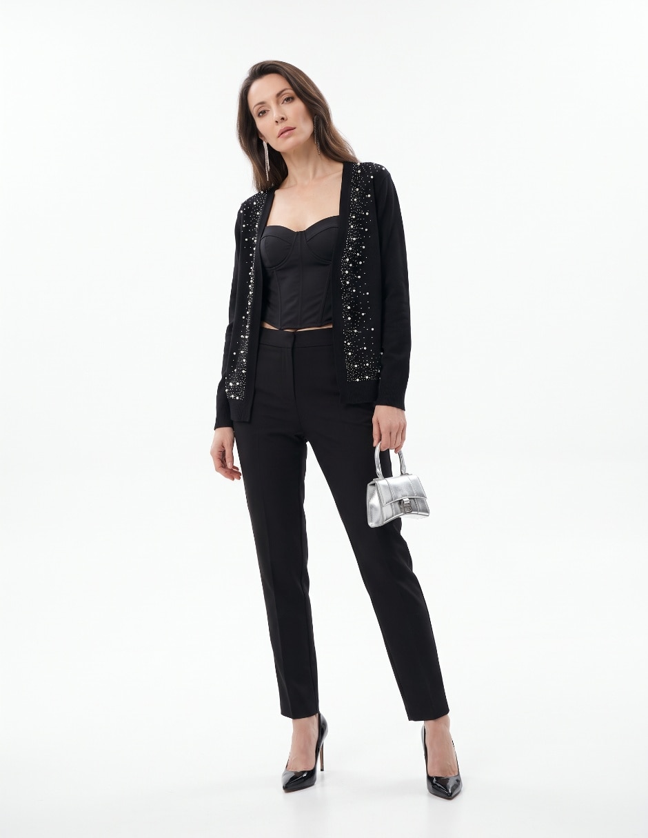 Suéter cuello abierto para mujer 4