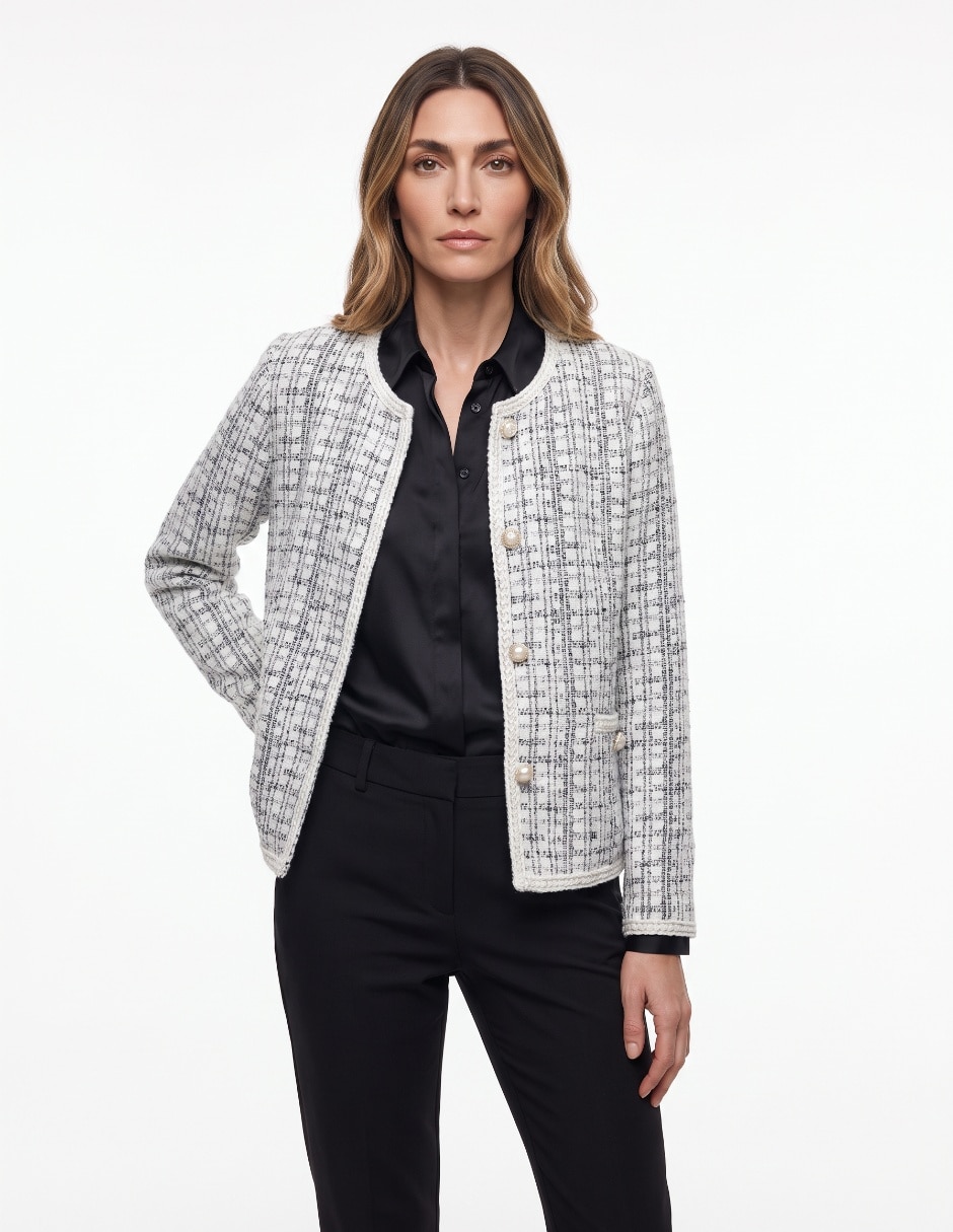 Suéter cuello redondo para mujer