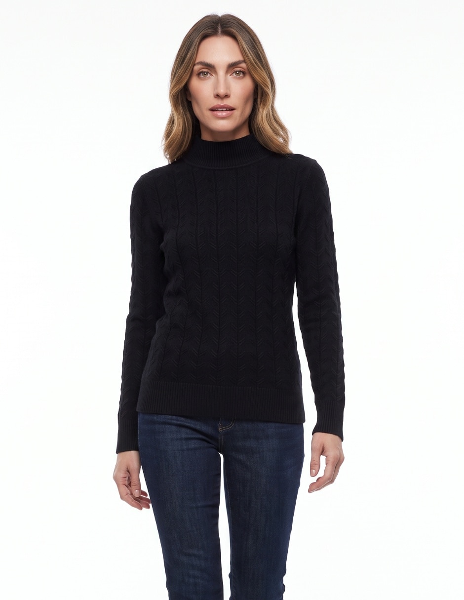 Suéter cuello mao para mujer Suéter cuello mao para mujer