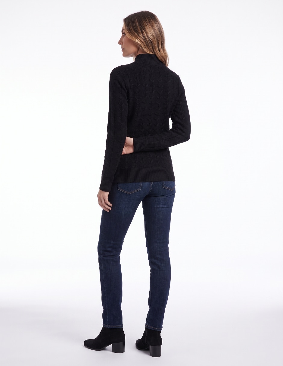 Suéter cuello mao para mujer 2
