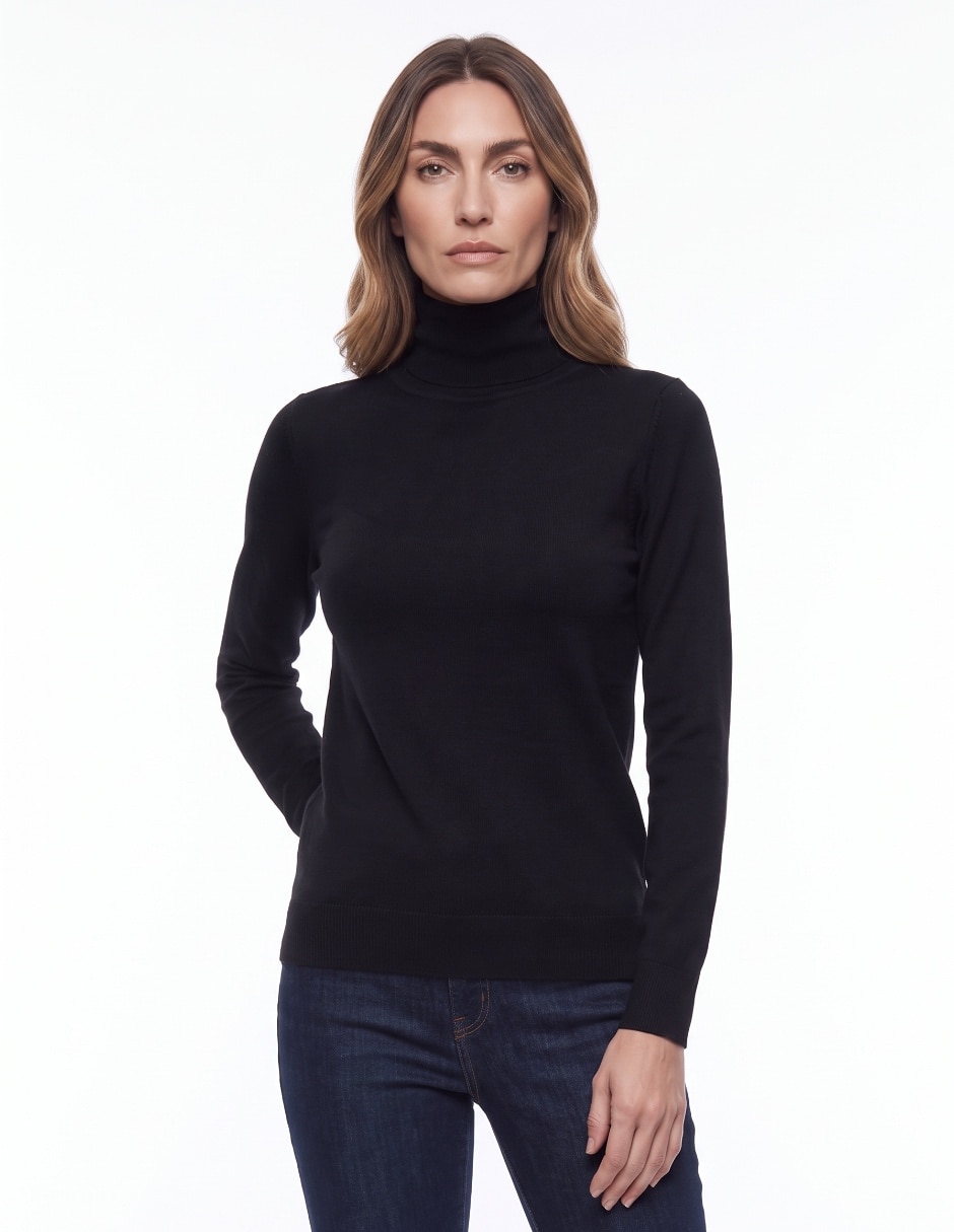 Suéter cuello alto para mujer 1
