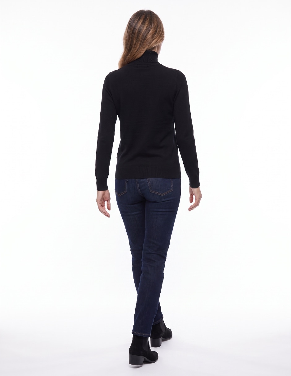 Suéter cuello alto para mujer 2