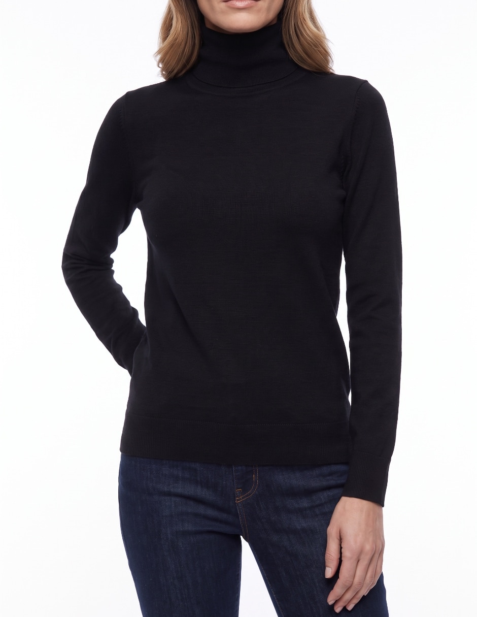 Suéter cuello alto para mujer 4