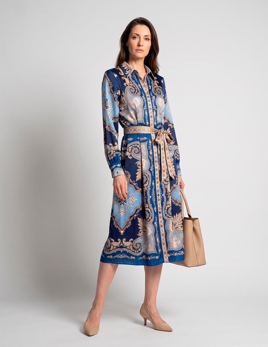 Vestido midi casual para mujer