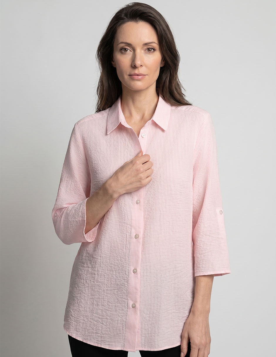 Blusa camisera Lpc manga 3/4 para mujer