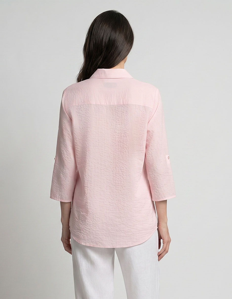 Blusa camisera Lpc manga 3/4 para mujer 2