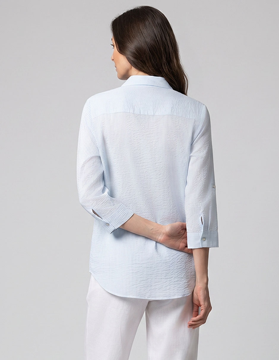 Blusa camisera Lpc manga 3/4 para mujer 2