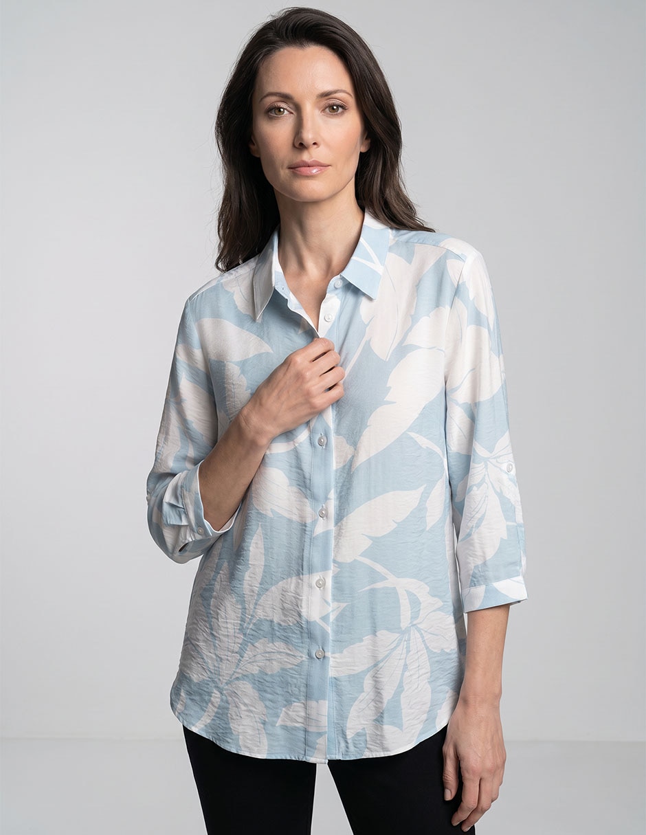 Blusa camisera Llpc manga 3/4 para mujer