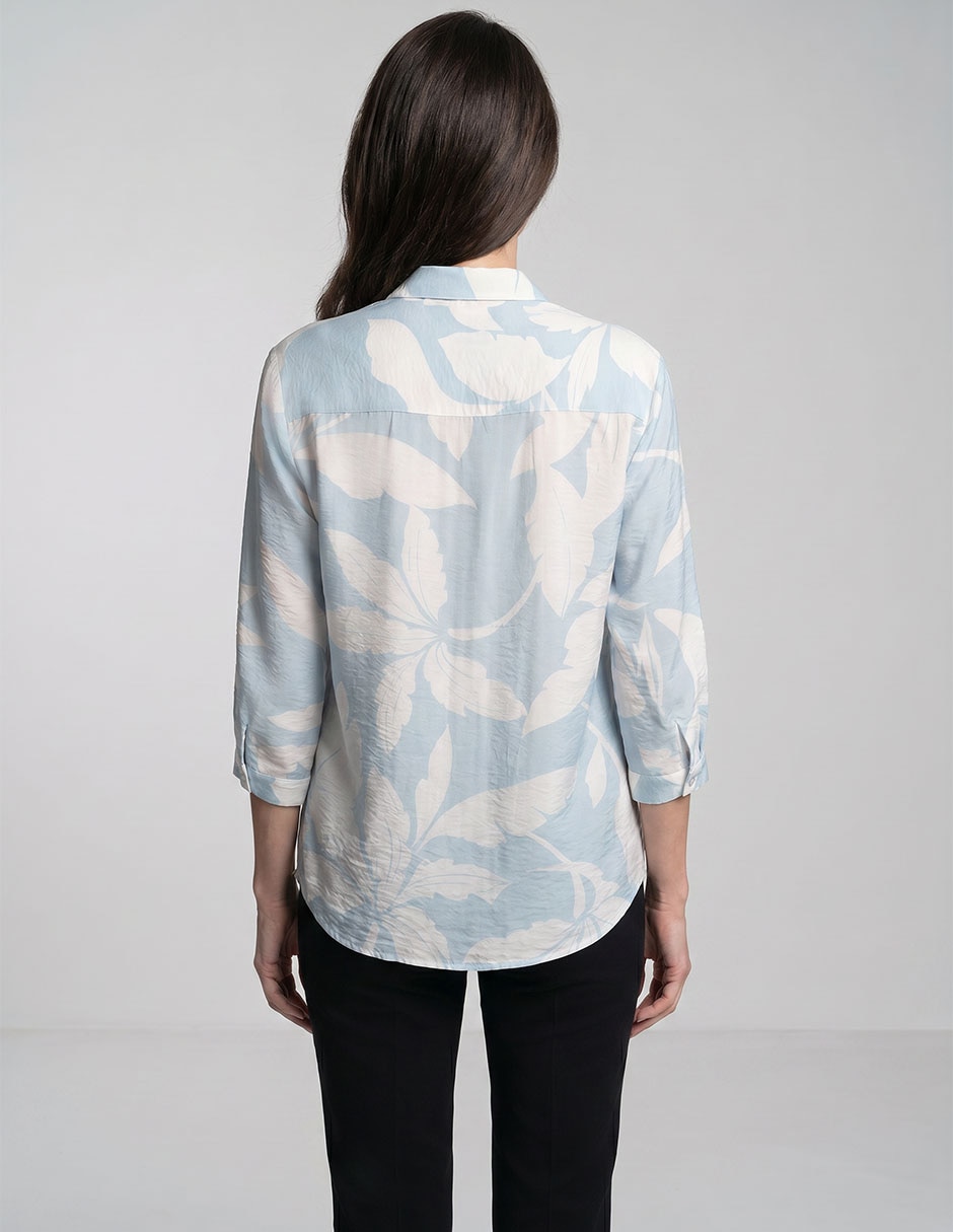 Blusa camisera Llpc manga 3/4 para mujer