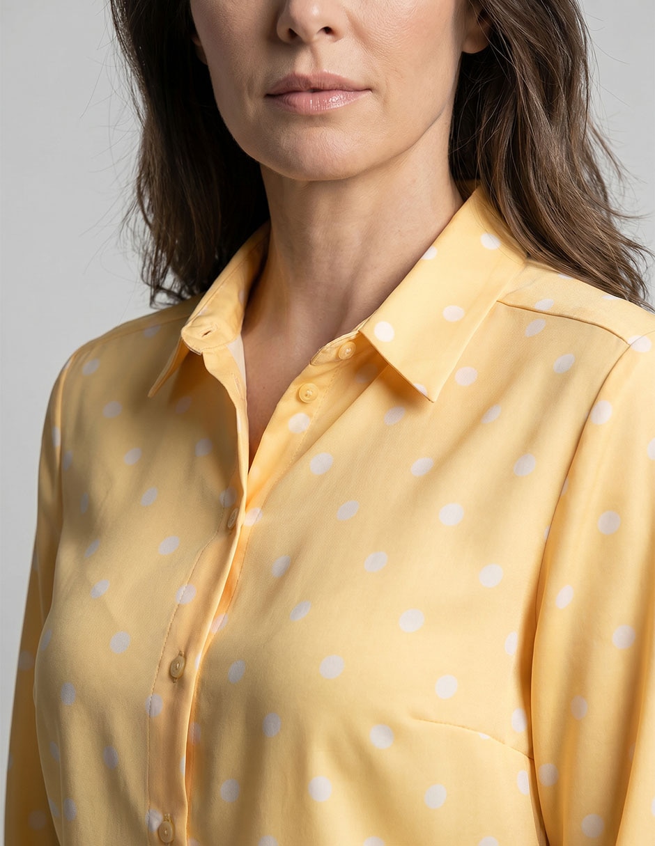 Blusa camisera Lpc manga 3/4 para mujer 3